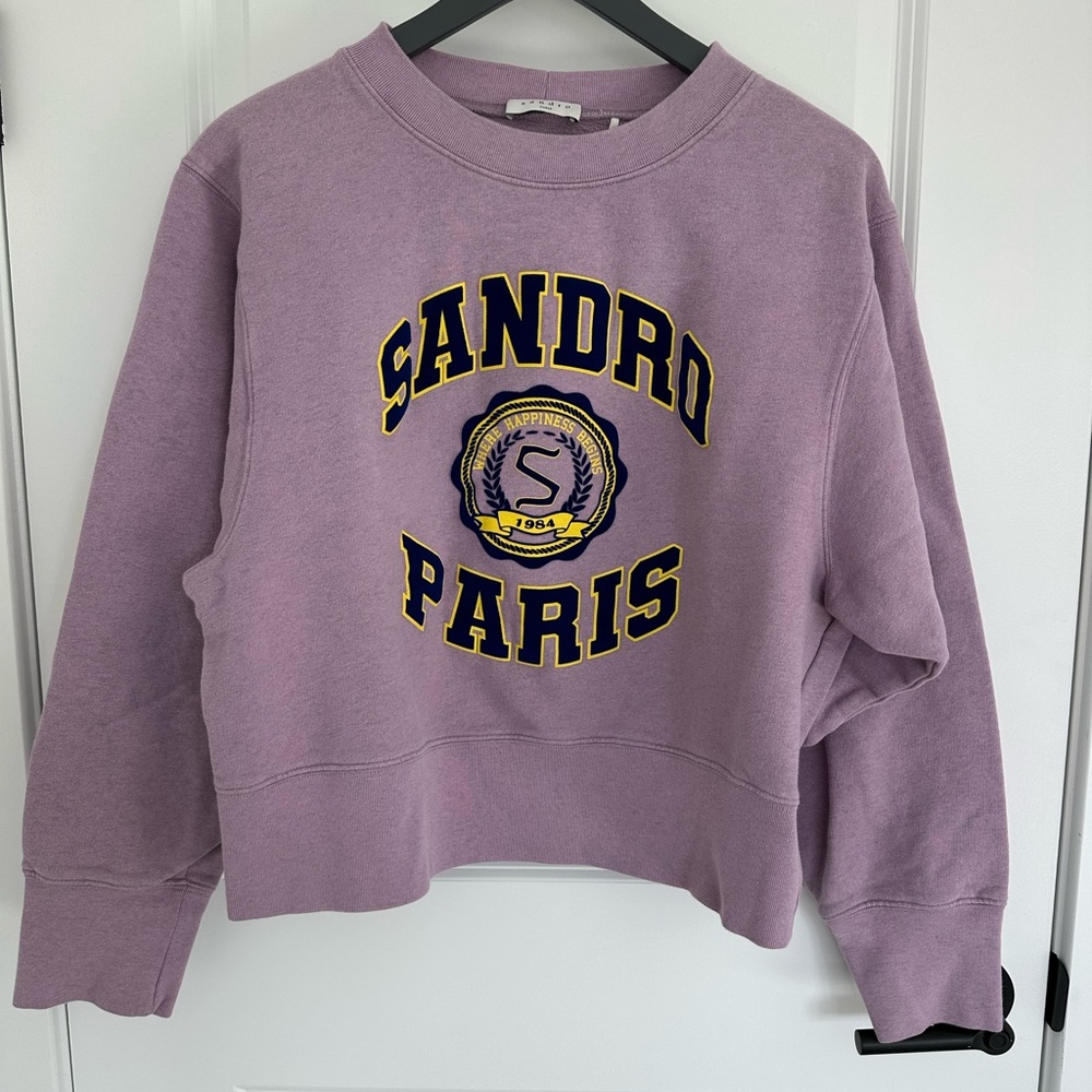 Sandro Paris Purple Sweatshirt